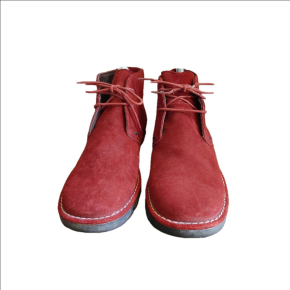 Cole Haan Country Voyager Suede Waterproof Lace Booties Size 7B - Picture 1 of 5